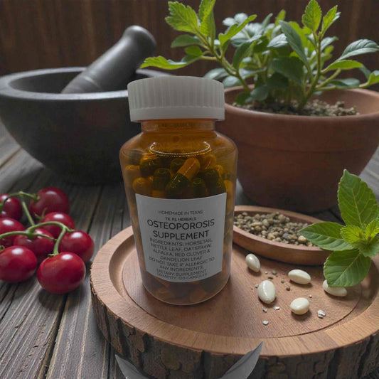 All-Natural Osteoporosis Capsules for bone strength and calcium absorption support