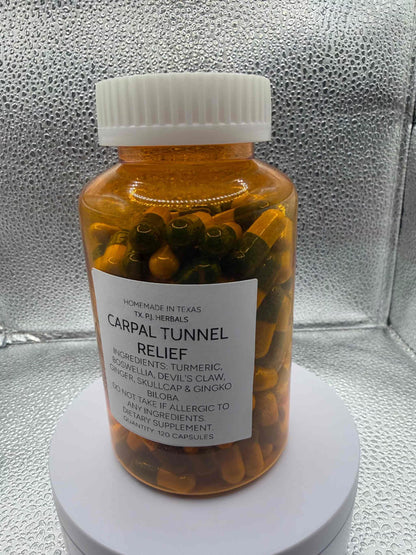 All-Natural Carpal Tunnel Capsules for wrist and hand comfort with herbal ingredients