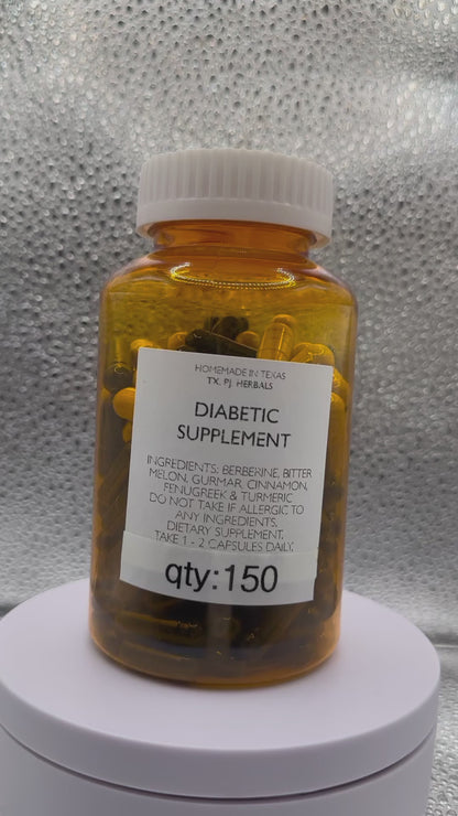 All-Natural Diabetic Supplement Capsules